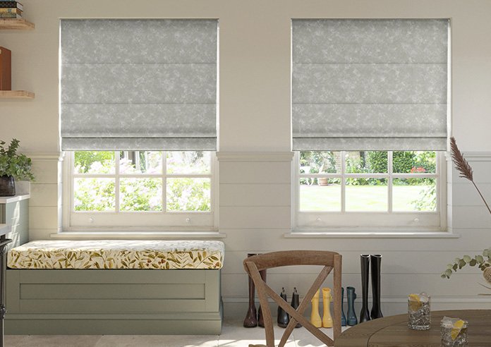 Caen Chenille, Old Silver - Roman Blind - Image 3